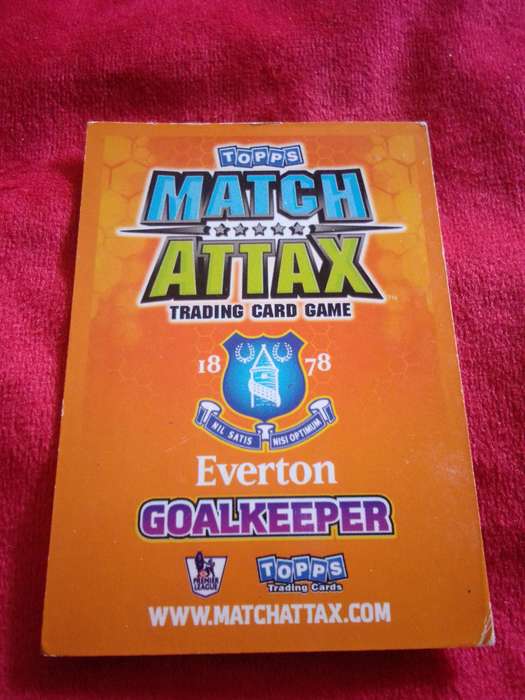 Match Attax Trading Card 'Everton Goalkeeper'