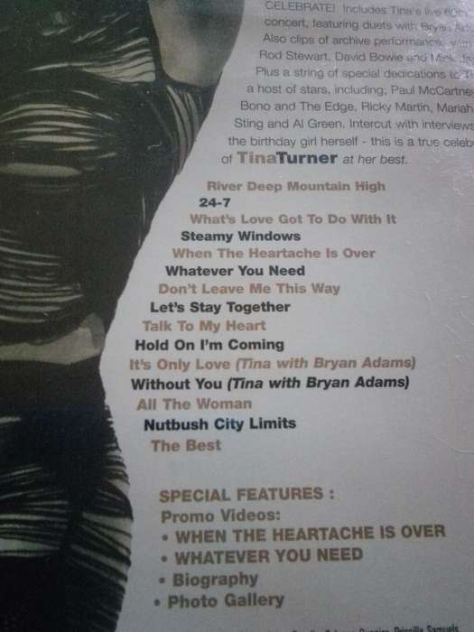 The Best of Tina Turner Celebrate DVD