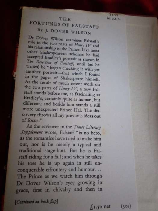 The Fortunes of Falstaff 1970 Hardcover