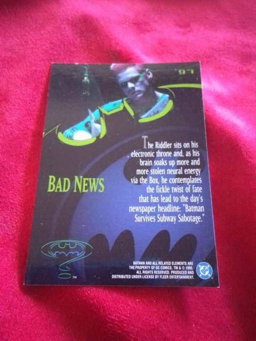 95 Fleer Ultra #97 Batman Trading Card