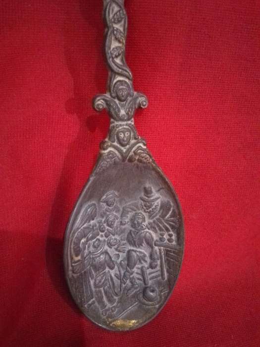 Vintage Dutch Pewter Spoon
