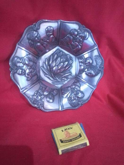 Retro South African Ethnic Themed Souvenir Sweet / Fruit Bowl
