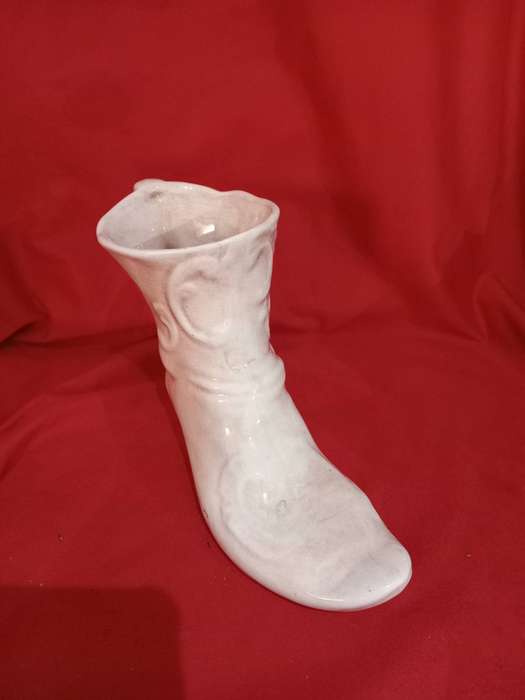 1940's Ceramic Glazed Boot Vase