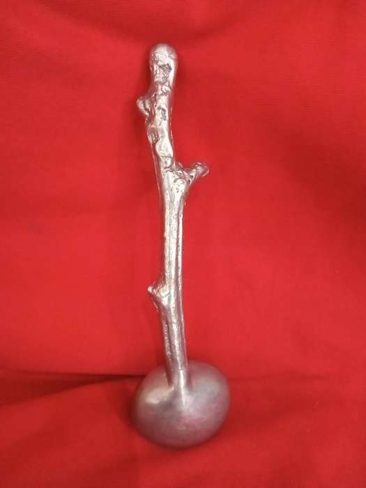 Retro Twig Shaped Pewter Measure Spoon