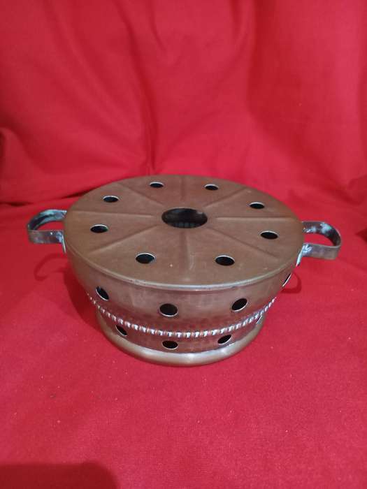 Late Victorian Hammered Copper Warming Pot