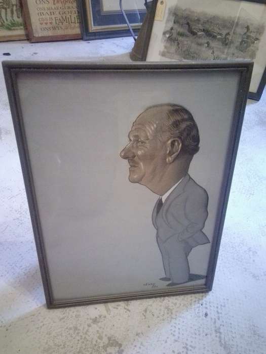 Stunning Pastel 'Portrait of a Man' Signed d'ory 1952