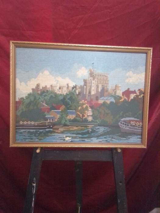 Old Windsor Castle Framed Tapestry