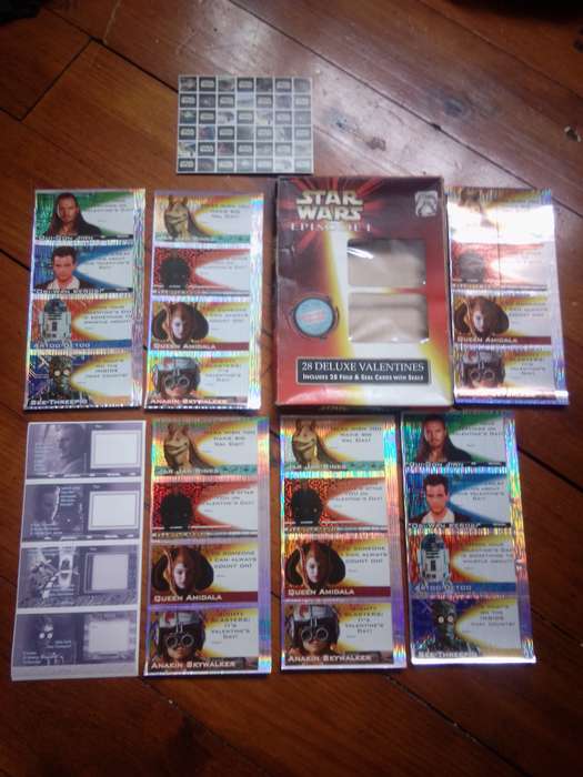 1999 Star Wars Episode I Deluxe Valentines Cards In Original Box