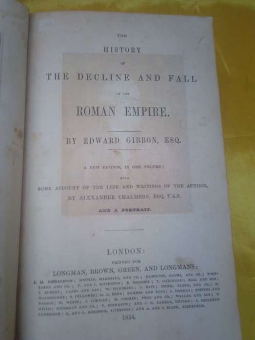 Circa 1854 The Decline & Fall of the Roman Empire - Edward Gibbon