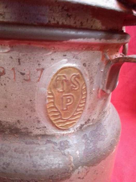 Vintage 1/2 Gallon P137 TSP Branded Milk Can