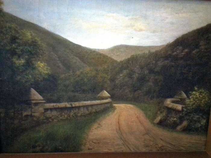 19th Century Oil on Canvas 'Landscape' George Rowney & Co