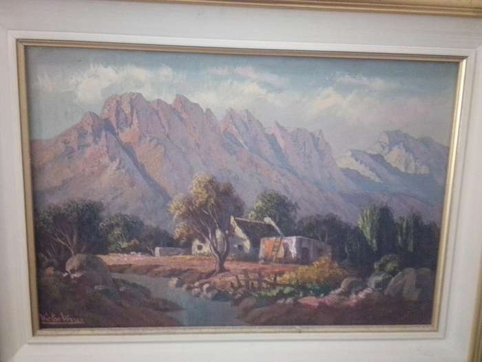Stunning 'Landscape' Oil on Board by Internationally Acclaimed SA Artist Victor Visser (1907 - 1995)