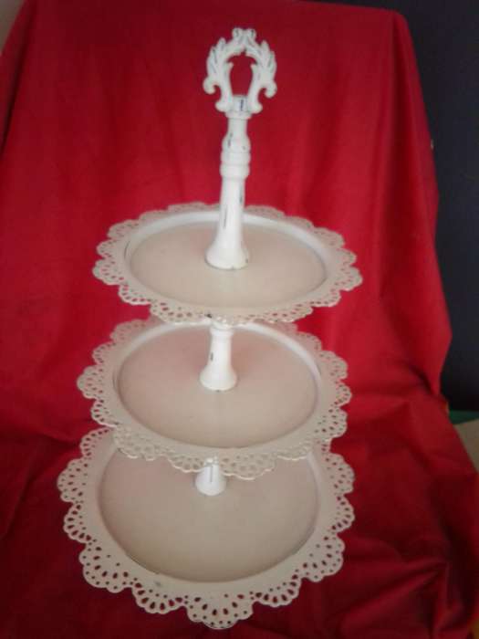 Large Vintage 3 Tray Tart Stand