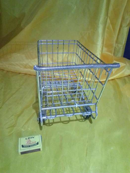 Mini Steel Replica Shopping Cart