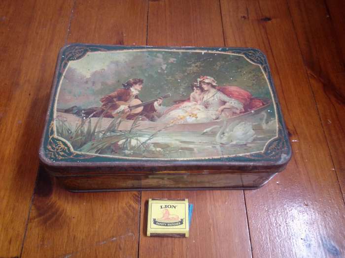 Early 1900's Mazawattee 3lbs for 7'6 Tea Tin With Original Seal