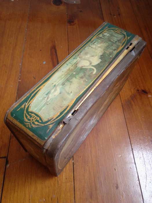 Early 1900's Mazawattee 3lbs for 7'6 Tea Tin With Original Seal