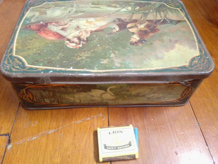 Early 1900's Mazawattee 3lbs for 7'6 Tea Tin With Original Seal