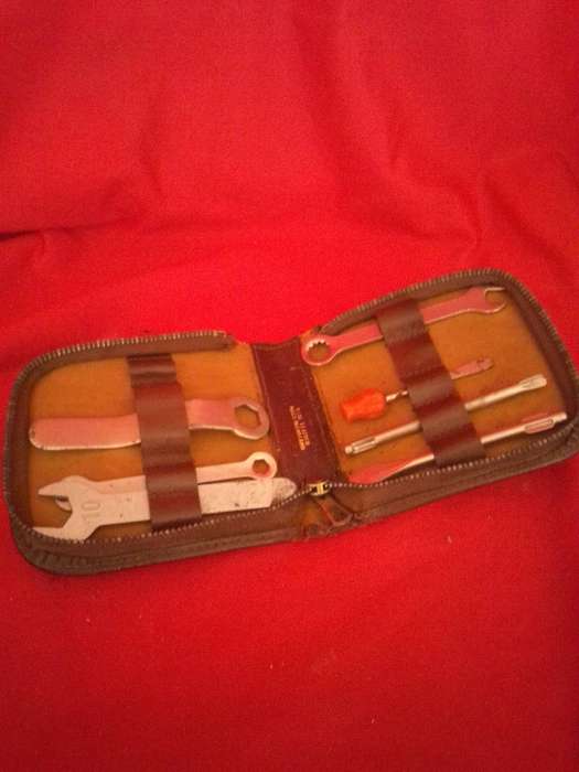 Vintage Empire Made Bicycle Kit in Original Leather Pouch