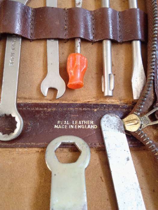 Vintage Empire Made Bicycle Kit in Original Leather Pouch