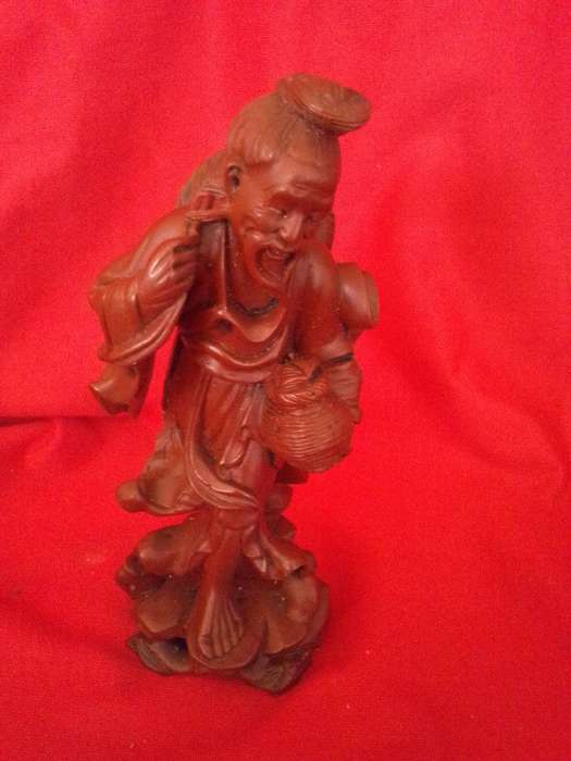 Vintage Dragons Blood (Red Resin) Chinese Mudman Figurine