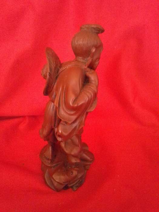 Vintage Dragons Blood (Red Resin) Chinese Mudman Figurine