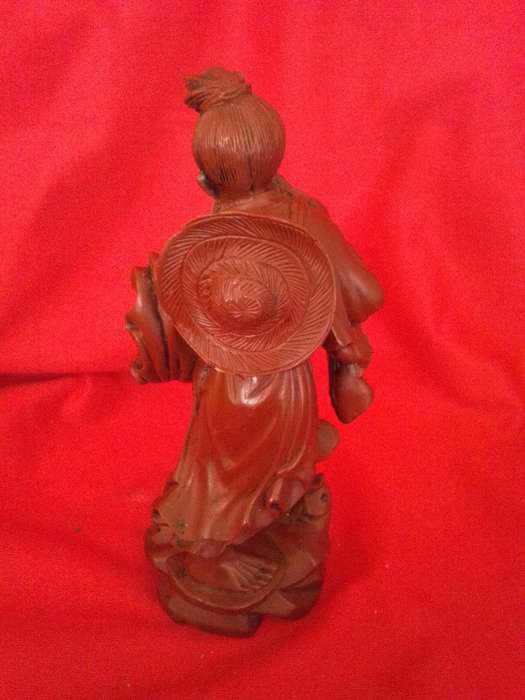 Vintage Dragons Blood (Red Resin) Chinese Mudman Figurine