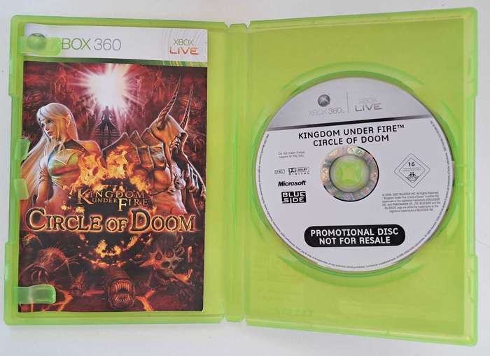 Kingdom Under Fire: Circle of Doom for Xbox360 Game + Manual