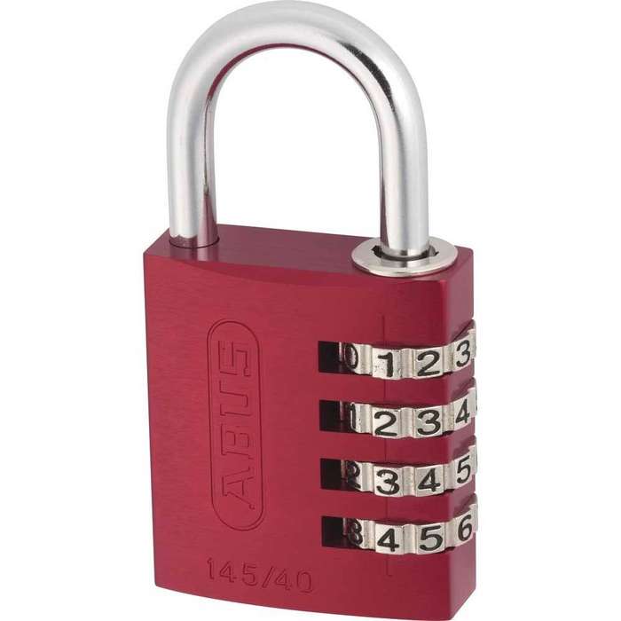 Abus 145 Padlock Red 40mm
