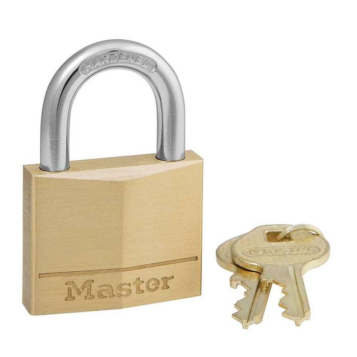 Masterlock Padlock 150D Brass 50mm KA-1K073