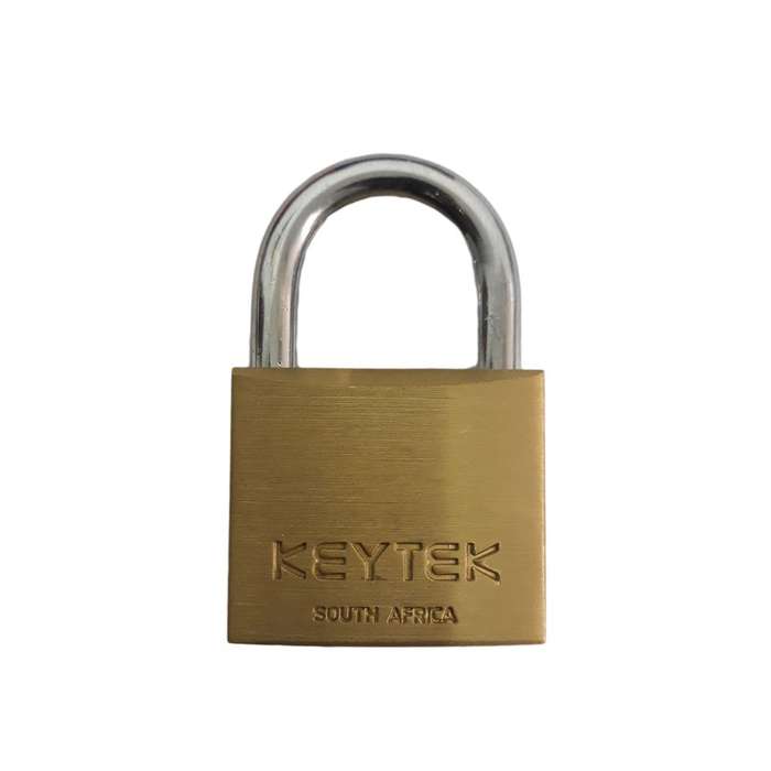 Keytek Brass Padlock 40MM Keyed Alike