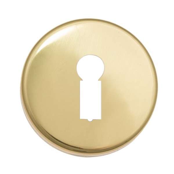 Fortis 4402 Keyhole Escutcheon Pair PB