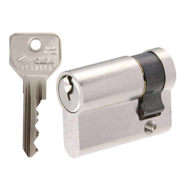 Cisa C2000 Euro Single Cylinder 39.5mm NP