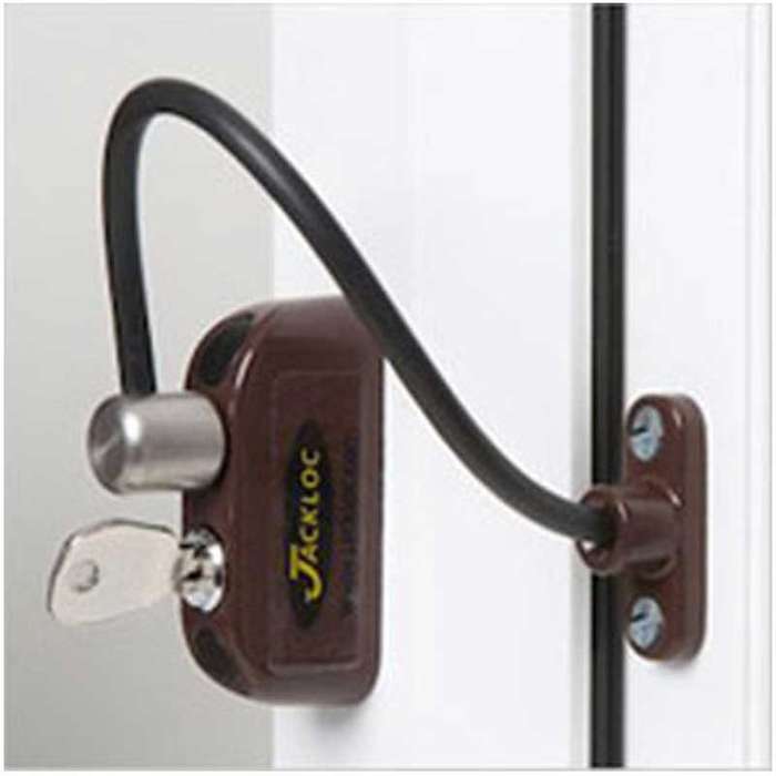 Jacklok Window Restrictor Brown
