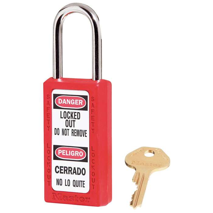 Master Lock 411 Lockout Padlock Tall Red
