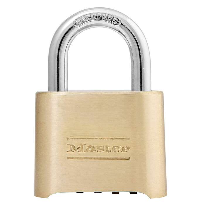 Master Lock Combo Padlock 175D Brass 50mm