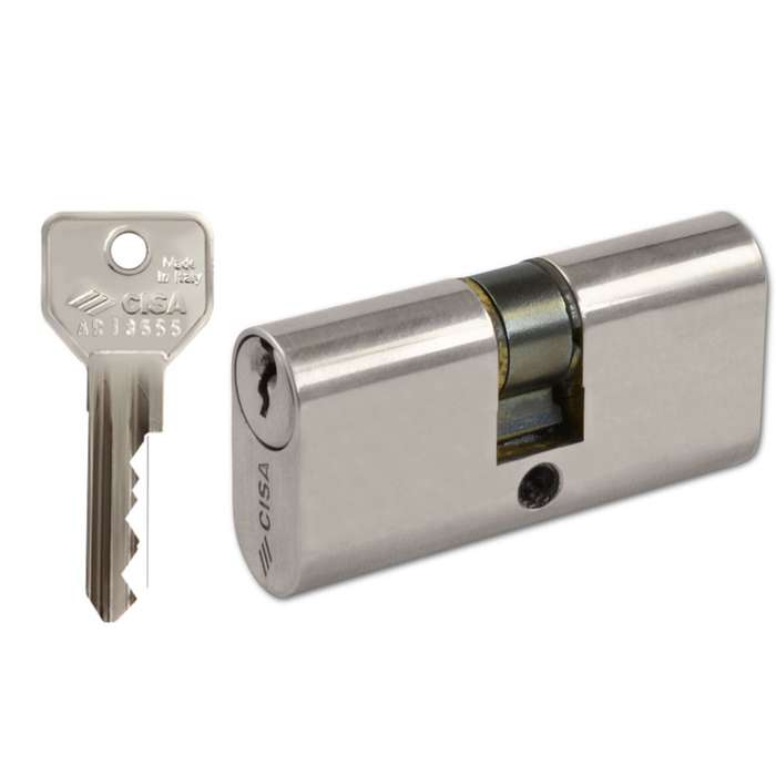 Cisa G40D Euro Double Cylinder 30/30 NP