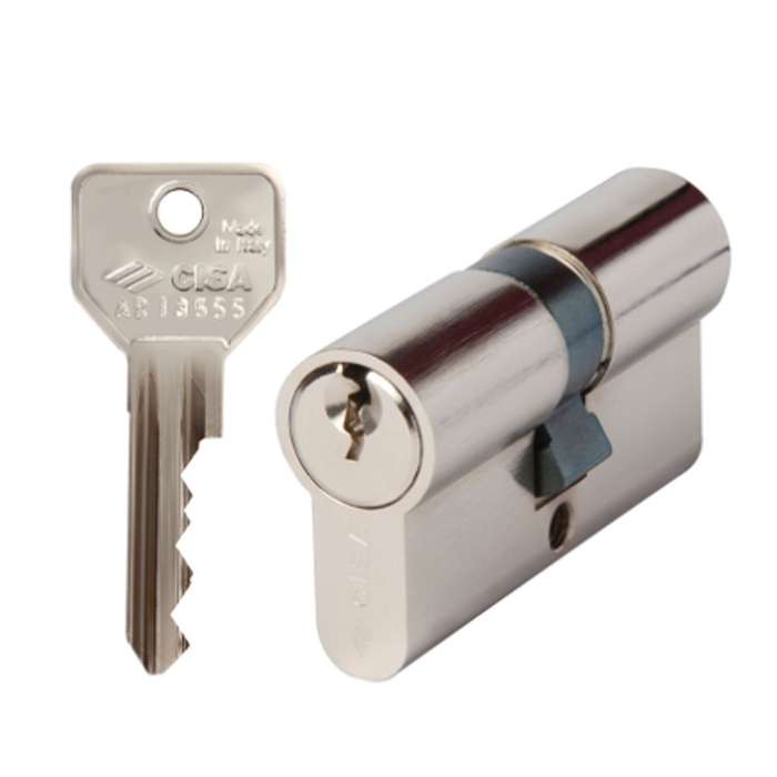 Cisa C2000 Euro Double Cylinder 30/30 NP KA
