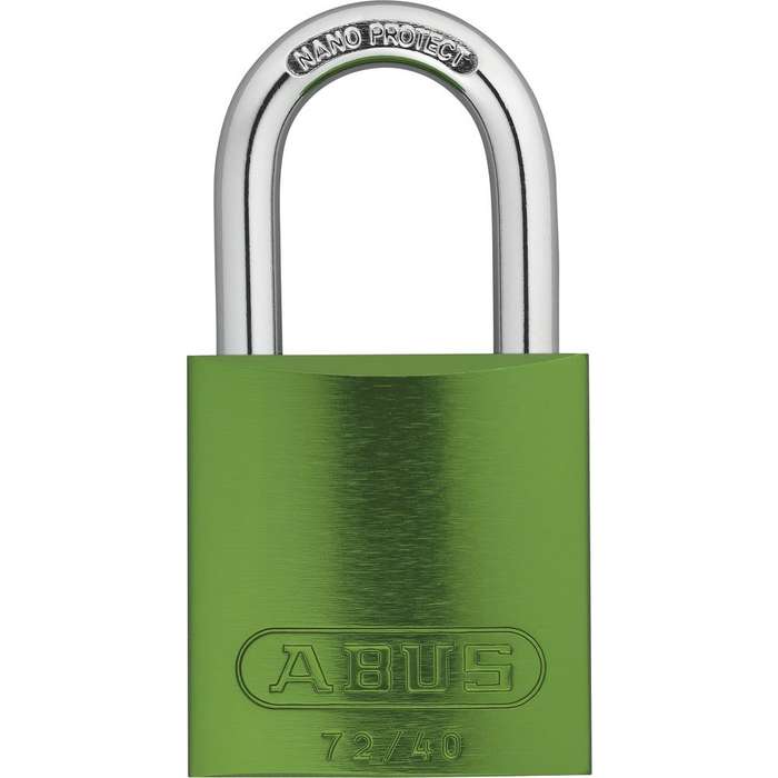 Abus 72/40mm Aluminium Padlock Green KA