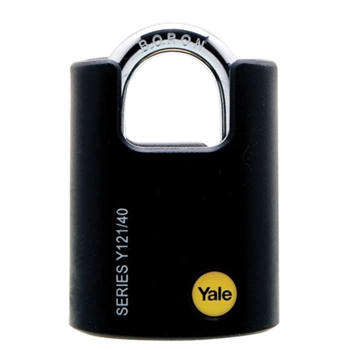 Yale Brass Padlock 40mm w/ Cover CS