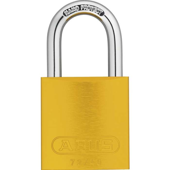 Abus 72/40mm Aluminium Padlock Yellow KD
