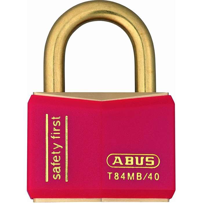 Abus T84 Inox Padlock 40mm Red