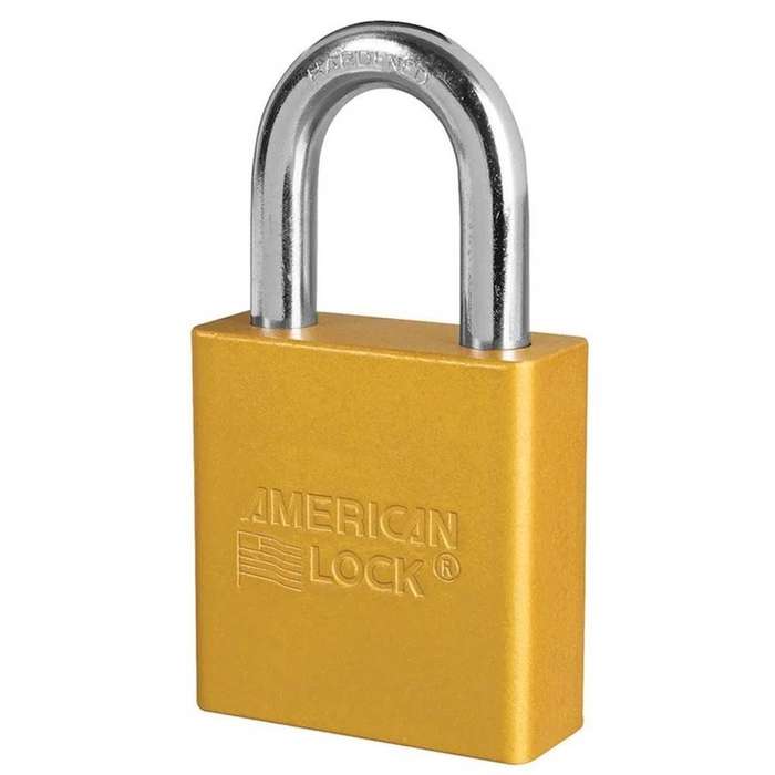 American Lock 1205 Aluminium Padlock Yellow