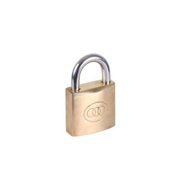 Tri-Circle Brass Padlock 25mm