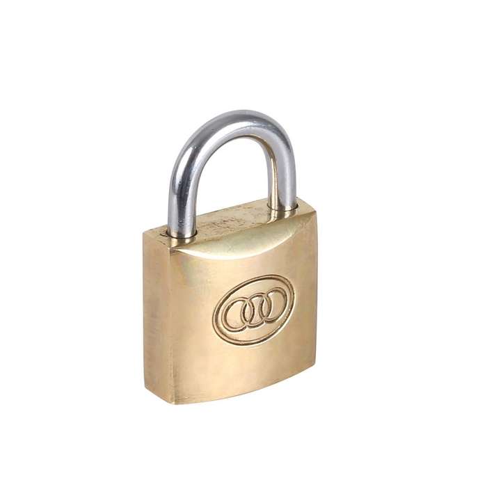Tri-Circle Brass Padlock 32mm