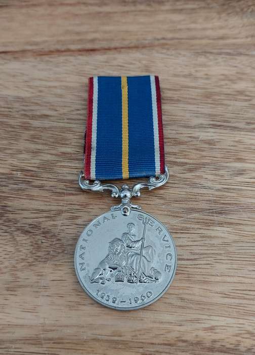 - Exceptional British National Service Medal 1939 - 1960 -