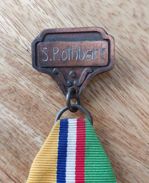- ABO Commemorative Medal (100 Years) with Brass Badge to S. Rothbart -