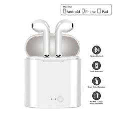 TWS Bluetooth Wireless Earphones - White