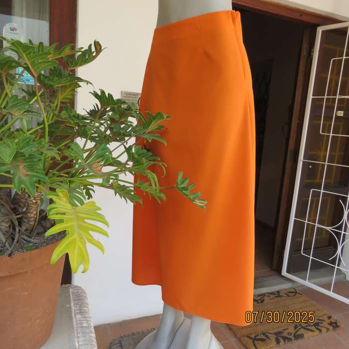 JUDY'S Pride orange bandless ankle length polyester skirt size 38