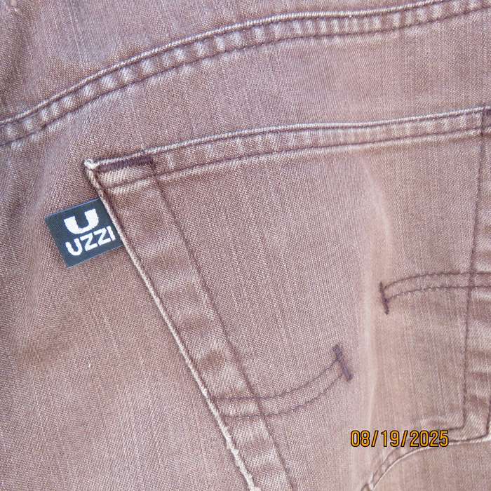 UZZI slim golden brown jeans in size 36. Italian fabric. Used a lot.