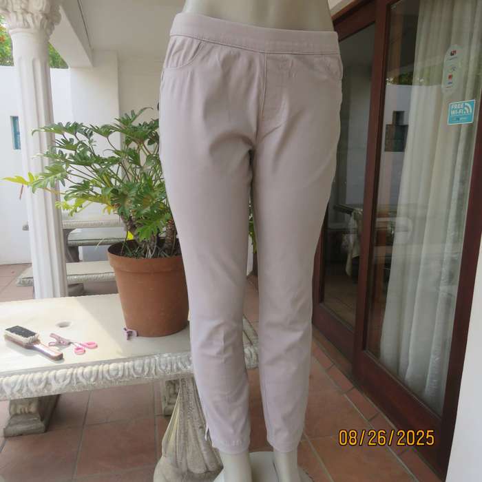 DAVID Jones silver grey skinny pants size 34. Elasticated waist. Short side zip